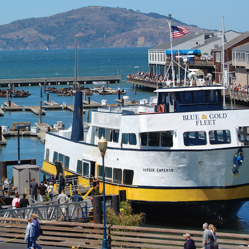 Blue and Gold Fleet at Pier 39