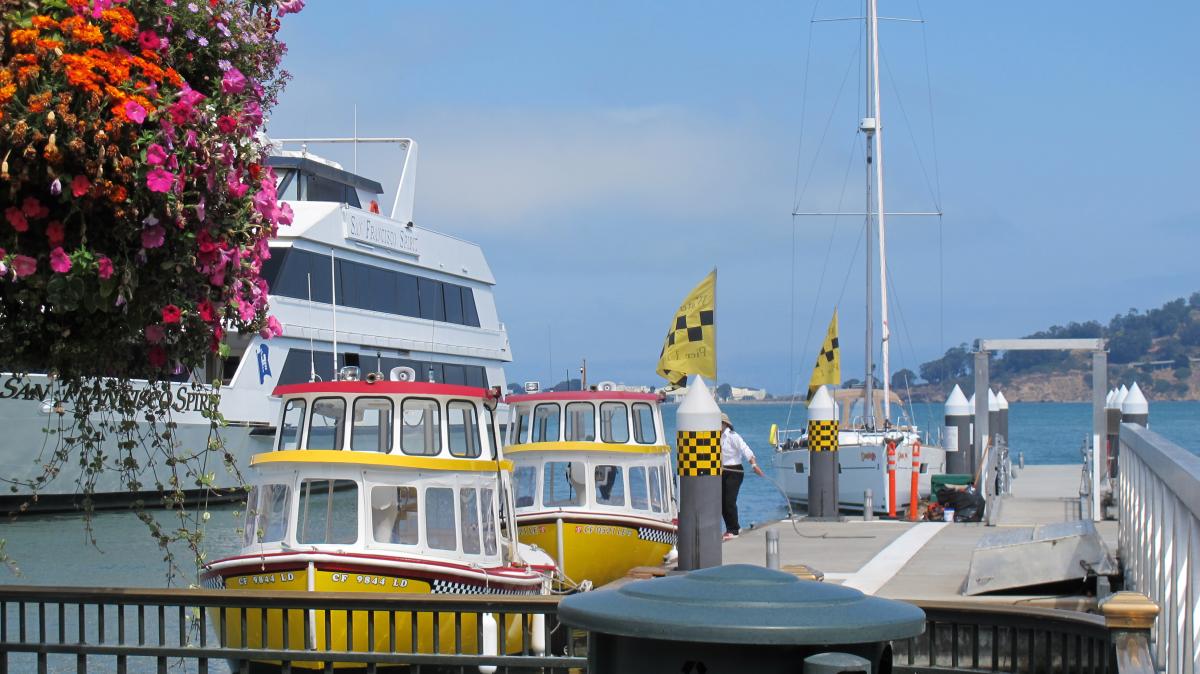 Water Taxis berthed at Pier 1 1/2