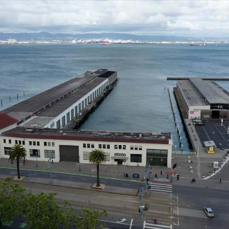 Aerial View of Piers 38 and 40