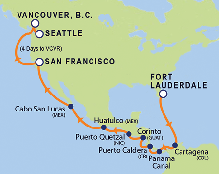 map of san francisco in america Holland America Amsterdam Cruise Ship Port Of San Francisco map of san francisco in america