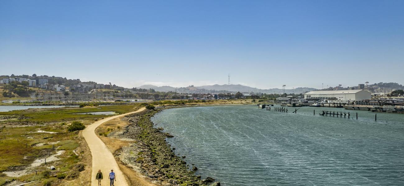 View of Heron's Head Park trail