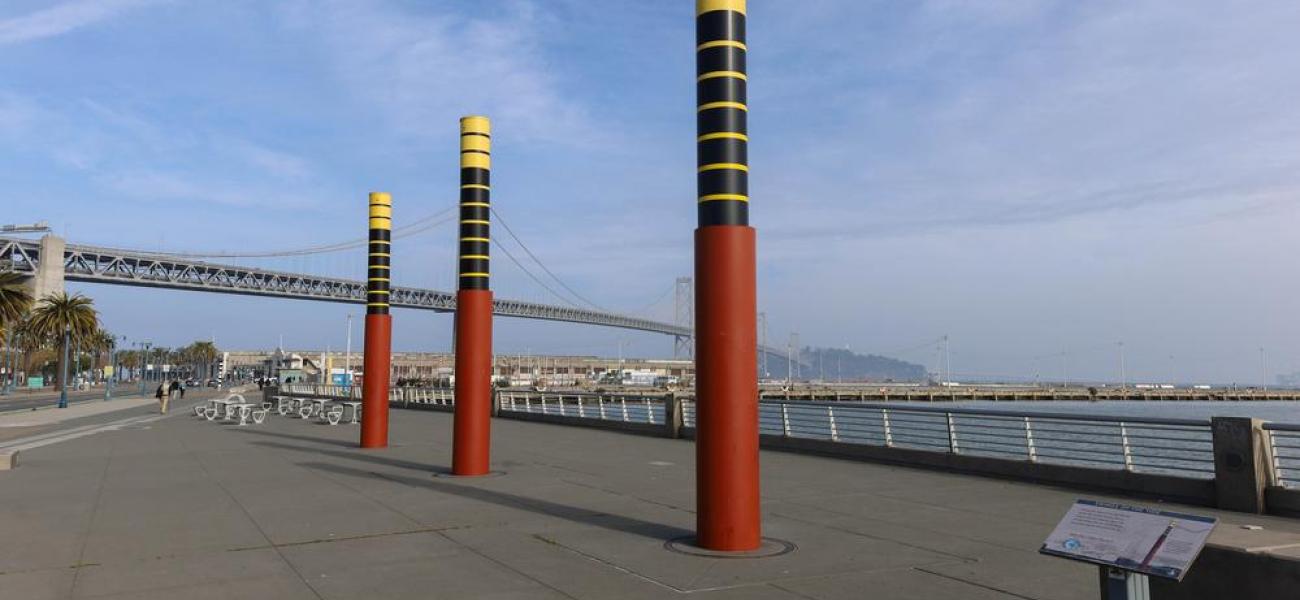 Tidal Columns at Brannan Street Park