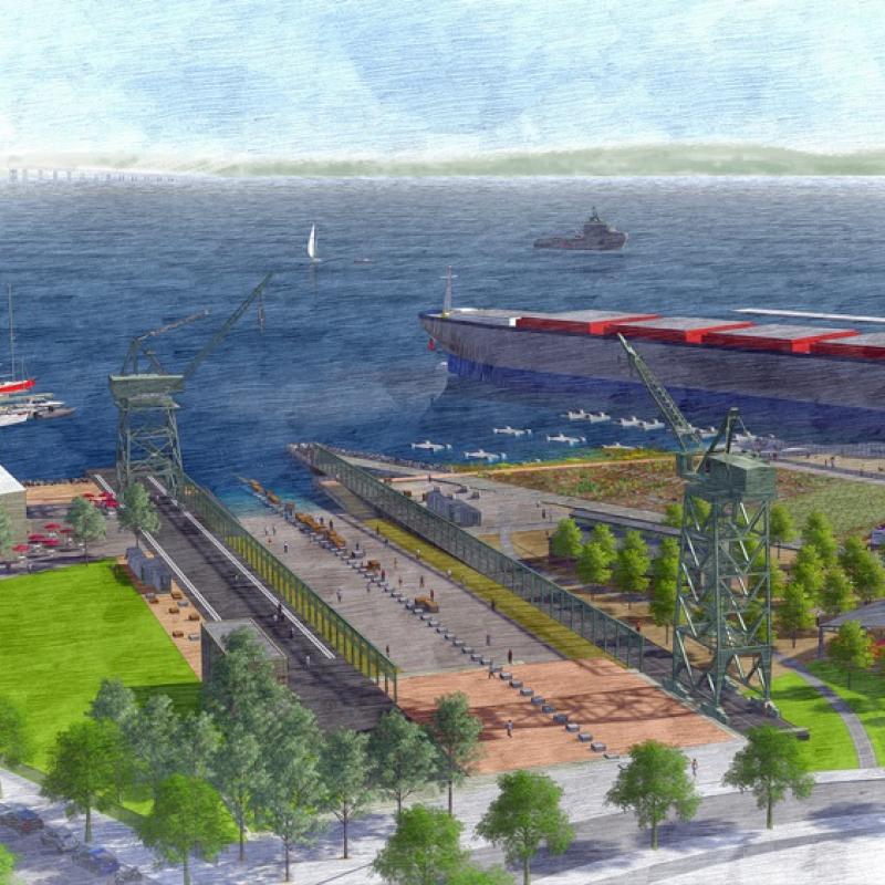 Crane Cove Park rendering